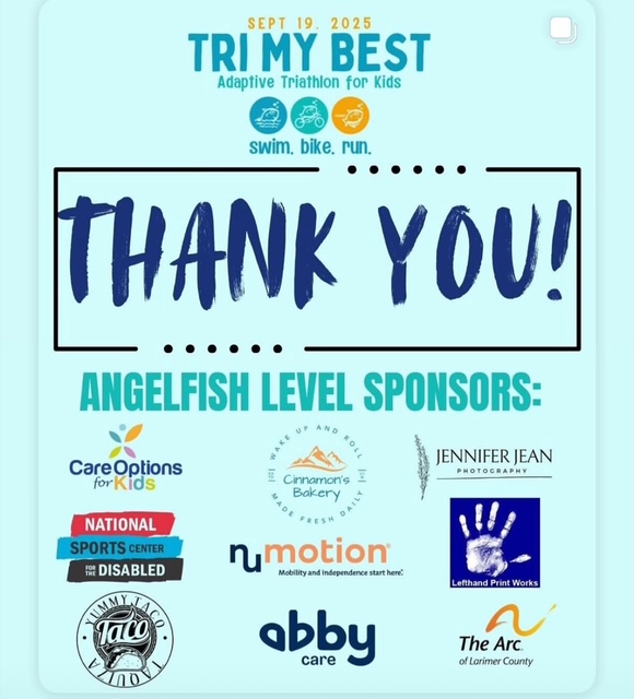 Proud Angelfish Level Sponsor — Tri My Best Adaptive Triathlon for Kids 2025